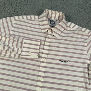 Billionaire Boys Club Shirt Mens XL Striped Button Down‎ Made In Japan Logo